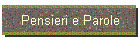 Pensieri e Parole